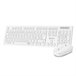 Teclado e Rato sem Fios SUBKBCCSSW11 Branco
