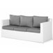 Beliani Conjunto lounge Ratan sintético ROMA Branco