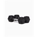 Halteres Hexagonais 9Kg (Par) - BOOMFIT Preto