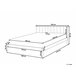 Beliani Cama com estrado Pinho BARRET 196x209 Castanho