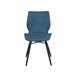 Beliani Silla de comedor LISLE Azul Marino