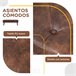 Banco Pé de Cama PU, Espuma e Madeira de Borracha HOMCOM Castanho
