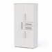 Roupeiro VERSATIL com 3 portas e 2 gavetas branco Branco