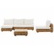 Beliani Conjunto lounge VARALLO Dourado