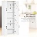 Armário de Cozinha Melamina de Madeira HOMCOM 60 Branco