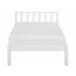 Beliani Cama com estrado Pinho FLORAC Branco