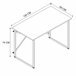 Mesa de escritório industrial Rus Preto/ Madeira