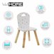 WELL HOME - Cadeira infantil "Dulzura" com estampas Branco