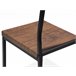 Conjunto de 4 cadeiras de jantar LAREDO Castanho/Preto Castanho