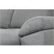 Chaise longue com cama ANTON reversível 3 lugares cinza Cinza