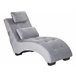 Beliani Chaise-longue Veludo SIMORRE Azul