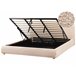 Beliani Cama baú Bouclé BLAGNAC 200x228 Bege