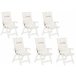 Beliani Almofada de assento para exterior TOSCANA 50x45 Branco/ Bege