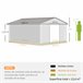 Abrigo de Exterior Aço Galvanizado e PP Outsunny Castanho