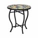 Mesa Well Home Bistro com desenho em mosaico Preto